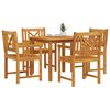 vidaXL Garten Essgruppe 5 pcs Braun Massivholz Akazie