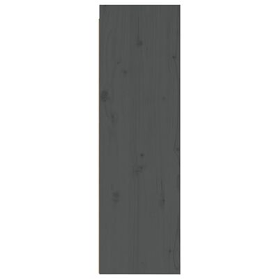vidaXL Wandschränke 2 Stk. Grau 30x30x100 cm Massivholz Kiefer