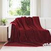 vidaXL &Uuml;berwurfdecke Bordeauxrot 220 x 240 cm Fleece