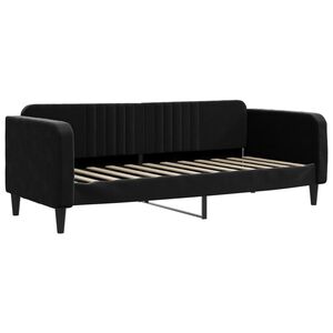 vidaXL Tagesbett Schwarz 80x200 cm Samt