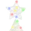 vidaXL Weihnachtsbaum mit 100 LEDs Mehrfarbig 120 cm Acryl
