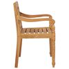 vidaXL Batavia-St&uuml;hle 2 Stk. mit Anthrazit Kissen Teak Massivholz