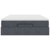 vidaXL Ottoman-Bett mit Matratze Dunkelgrau 140x190 cm Samt