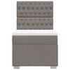 vidaXL Boxspringbett mit Matratze Taupe 90x190 cm Stoff