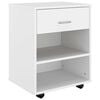 vidaXL Rollschrank Wei&szlig; 46x36x59 cm Holzwerkstoff