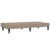 vidaXL Schlafsofa 2-Sitzer mit Hocker Taupe Mikrofasergewebe