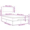 vidaXL Ottoman-Bett mit Matratze & LEDs Dunkelgrau 120x200 cm Stoff