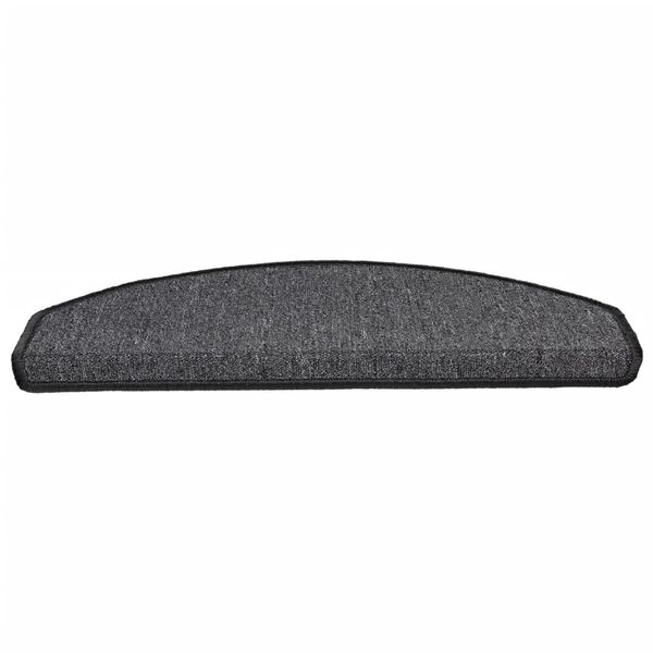 vidaXL Stufenmatten 15 Stk. 65x24x4 cm Anthrazit Halbrund Gro&szlig;