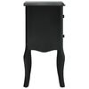 vidaXL Nachttisch Schwarz 43 x 32 x 65 cm MDF