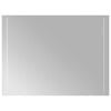 vidaXL LED-Badezimmerspiegel Transparent 60 x 80 cm Geh&auml;rtetes Glas