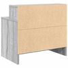 vidaXL Nachttisch mit Schublade Grau Sonoma 51x31x47 cm