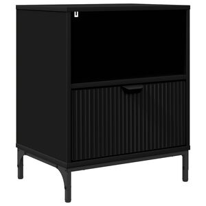 vidaXL Nachttisch Schwarz 49 x 36 x 61 cm Holzwerkstoff