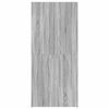 vidaXL Schuhschrank mit Regal Grau 80 x 35,5 x 180 cm Holzwerkstoff