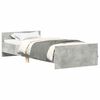 vidaXL Bettgestell Betongrau 90x190 cm Holzwerkstoff