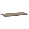 vidaXL Gartenbank-Auflagen 2 Stk. Taupe 120x50x7 cm Oxford-Gewebe