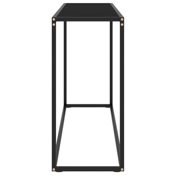 vidaXL Konsolentisch Schwarz 140x35x75 cm Hartglas
