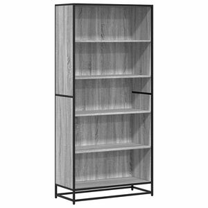 vidaXL B&uuml;cherregal Grau Sonoma 80,5x35x170,5 cm Holzwerkstoff