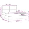 vidaXL Boxspringbett mit Matratze Dunkelgr&uuml;n 180x200 cm Samt