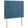 vidaXL Kopfteil Dunkelblau 80x5x118/128 cm Samt