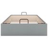 vidaXL Ottoman-Bett ohne Matratze Hellgrau 90x190 cm Stoff