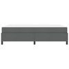 vidaXL Boxspringbett mit Matratze Dunkelgrau 140 x 190 cm Stoff