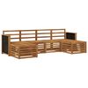 vidaXL Outdoor-Sofagarnitur 5 stk. Natur Massivholz Akazie