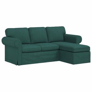 vidaXL Sofa Dunkelgr&uuml;n