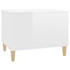 vidaXL Couchtisch Hochglanz-Wei&szlig; 60x44,5x45 cm Holzwerkstoff