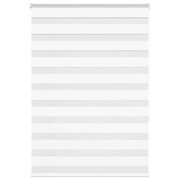 vidaXL Doppelrollo Wei&szlig; 105x150 cm Stoffbreite 100,9 cm Polyester