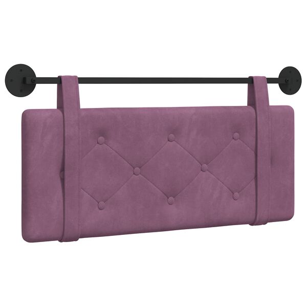 vidaXL H&auml;ngevorderseite Wandmontiert Lila 110 x 55 x 5 cm Samt