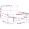 vidaXL Boxspringbett mit Matratze Blau 160x200 cm Stoff