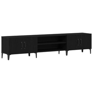 vidaXL TV-Schr&auml;nk 180 x 31,5 x 40 cm Schwarz Eichen-Optik