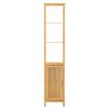 EISL Hochschrank mit 3 F&auml;chern Bambus 40x30x190 cm