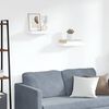 vidaXL Schweberegale 2 Stk. Wei&szlig; 40x23x3,8 cm MDF