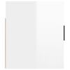 vidaXL TV-Wandschrank Hochglanz-Wei&szlig; 80x34,5x40 cm