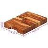 vidaXL Schneidebrett 30x21x4 cm Massivholz Akazie