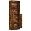 vidaXL Highboard mit LED-Beleuchtung R&auml;uchereiche 69x32,5x200 cm