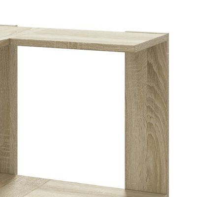 vidaXL Eck-Bücherregal 5 Böden Sonoma-Eiche 50x50x179 cm Holzwerkstoff