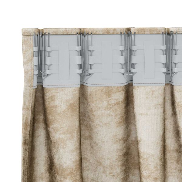 vidaXL Samtvorh&auml;nge mit Vorh&auml;ngen 2 pcs Creme 225 x 140 cm Samt