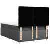 vidaXL Boxspringbett mit Matratze Dunkelgrau 140x190 cm Stoff