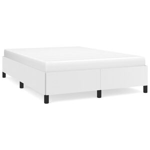 vidaXL Bettgestell Wei&szlig; 140x190 cm Kunstleder