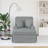 vidaXL Chaise Lounge mit Rock Hellgrau 91 x 157 x 91 cm Stoff
