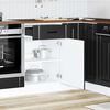 vidaXL K&uuml;chen-Unterschrank Lucca Schwarz Holzwerkstoff