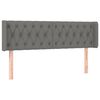 vidaXL Kopfteil mit Ohren Dunkelgrau 163x16x78/88 cm Stoff