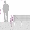 vidaXL Zaunpfosten Gr&uuml;n 10 x 0,5 m (12 x 12 mm Netz) Stahl