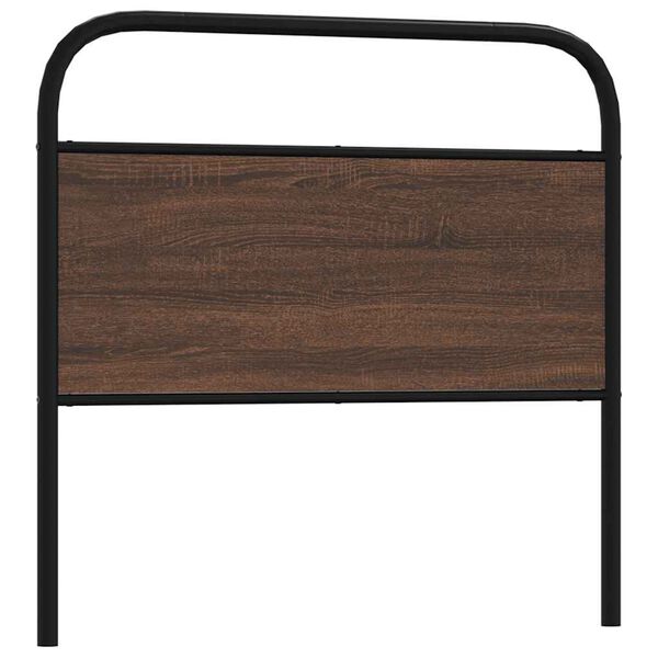 vidaXL Kopfteil Braun Eichen-Optik 100 cm Stahl und Holzwerkstoff