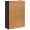 vidaXL B&uuml;cherregal Schwarz Eichen-Optik 60 x 30 x 76.5 cm