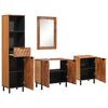 vidaXL Badezimmer Sets 4 Stk. Akazie Braun Winish Massivholz Mango