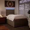vidaXL Boxspringbett Matratze Cappuccino-Braun 120x200cm Kunstleder