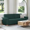 vidaXL Sofa 180cm Dunkelgr&uuml;n Stoff